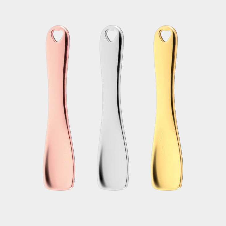 Bremorou 3Pcs Mini Metal Makeup Spatula