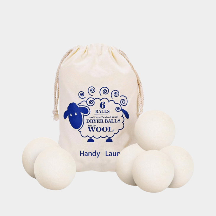 6 Pack Wool Dryer Balls Laundry Reusable Anti Static, Cotton Balls